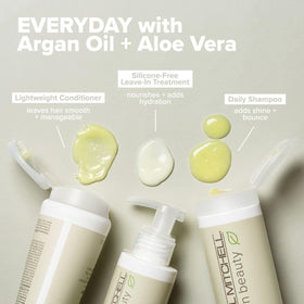 Paul Mitchell Clean Beauty argan oil and aloe vera infusion moisturizes hair without weighing it down