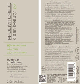 Paul Mitchell Clean Beauty Everyday Conditioner mild eucalyptus fragrance enhances refreshment