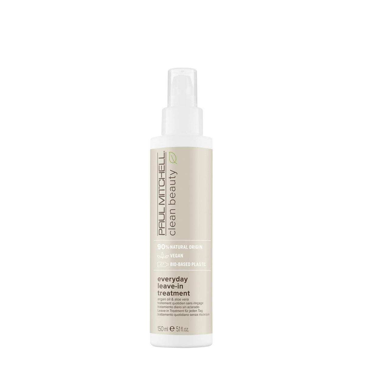 Paul Mitchell Clean Beauty Everyday Leave-In bottle delivering lightweight hydration for all hair types