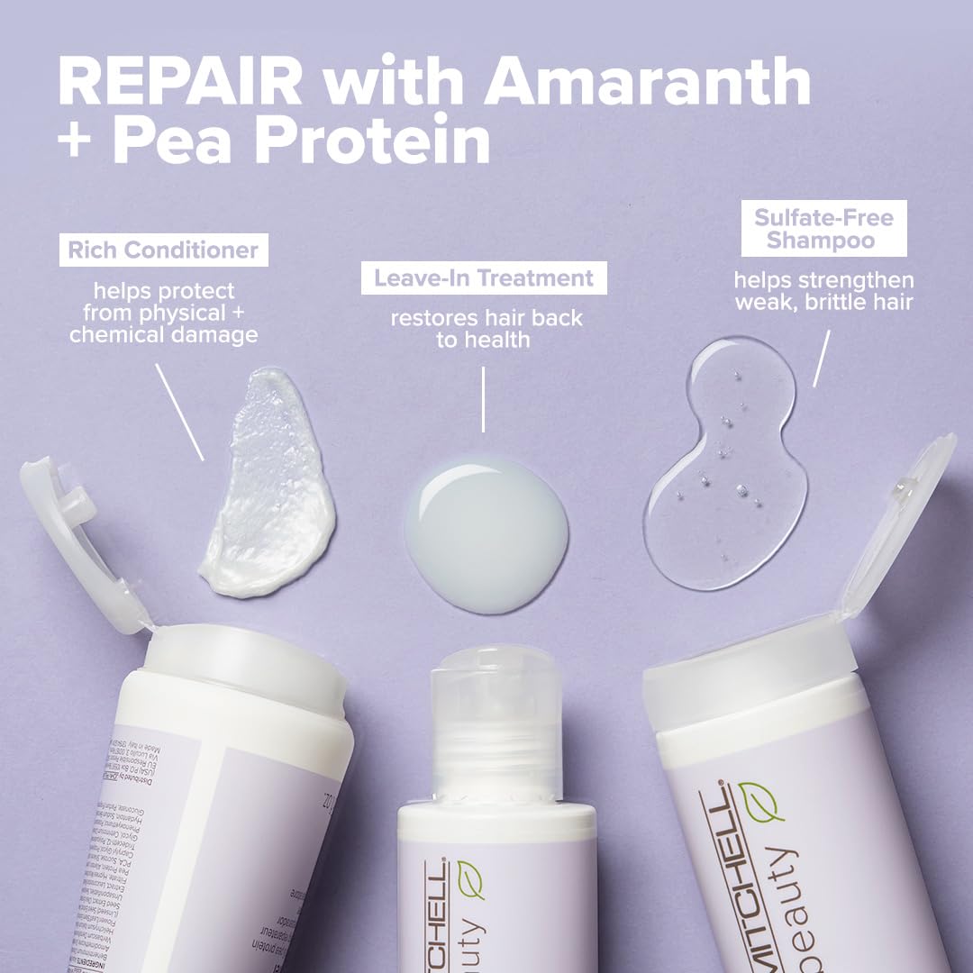Paul Mitchell Repair Shampoo pour action demonstrating easy washing