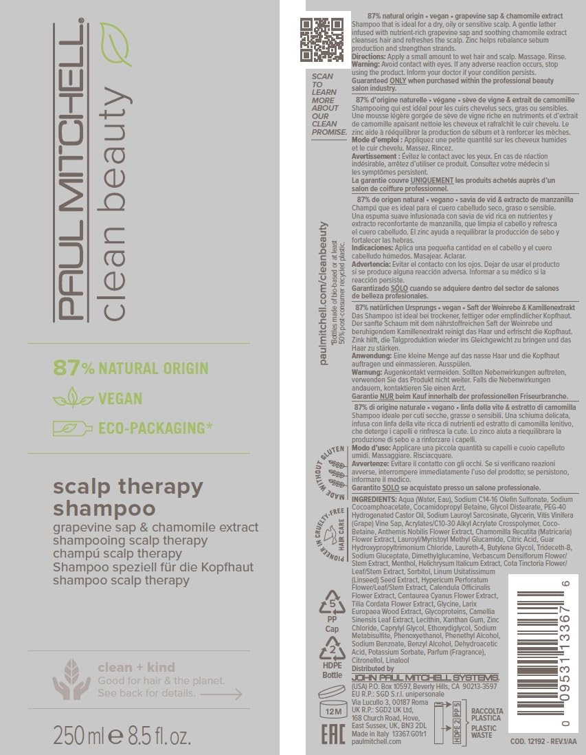 Paul Mitchell Soft citrus-floral fragrance image signals a light, refreshing wash.