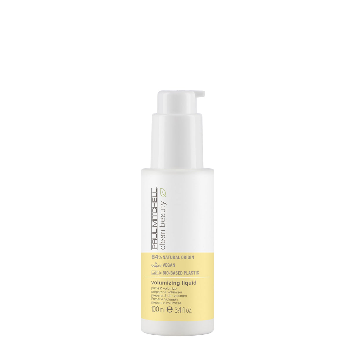 Paul Mitchell Clean Beauty Volumizing Liquid bottle showing volume and shine
