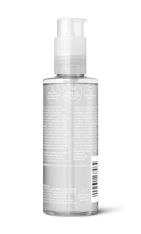Product works for all hair types, delivering shine and manageability.