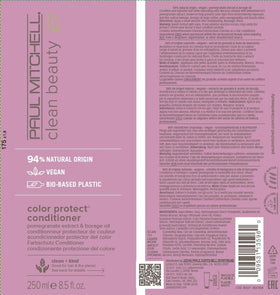 Paul Mitchell Color Protect conditioner ingredients include pomegranate and borage
