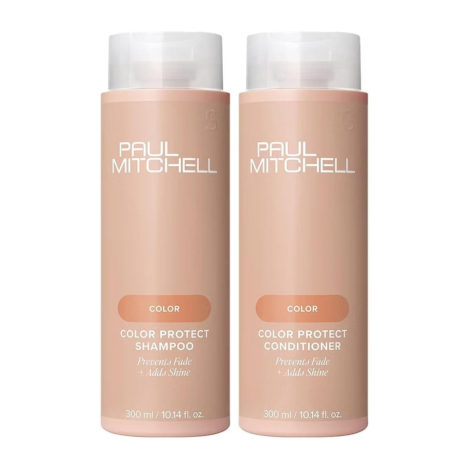 Paul Mitchell Color Protect Shampoo bottle showing color preservation and shine