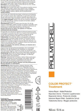 Paul Mitchell Color Protect Treatment fragrance notes of orange and bergamot