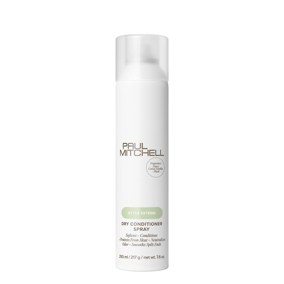 Paul Mitchell Dry Conditioner spray application for easy second-day refresh