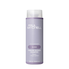 Paul Mitchell Forever Blonde Shampoo bottle front view for bleached hair brightness