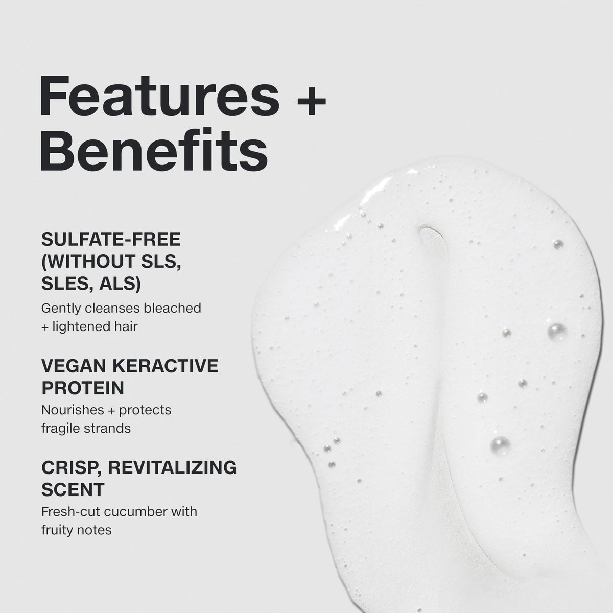 Paul Mitchell Forever Blonde Shampoo label close-up highlighting sulfate-free formula for bleached hair.