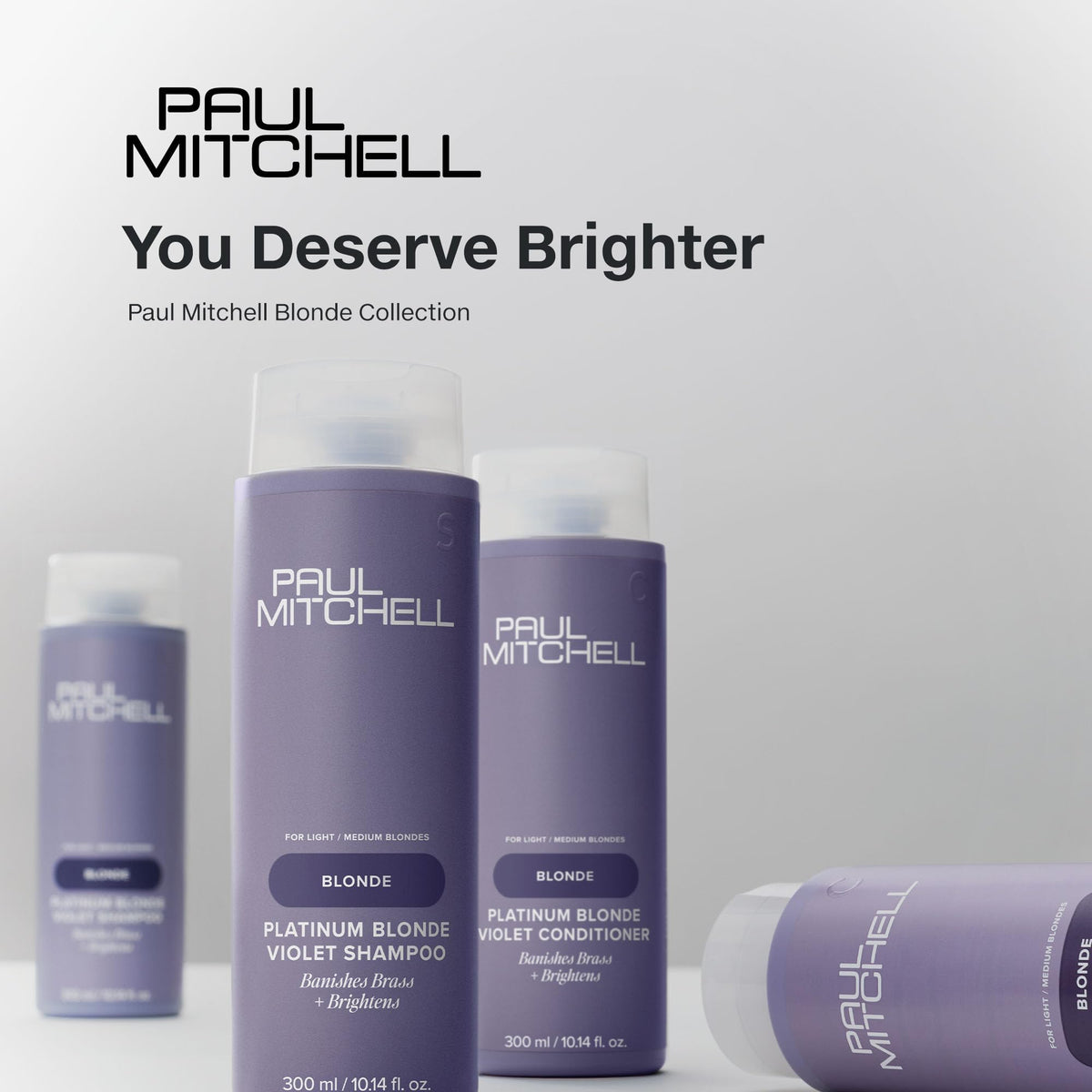 Paul Mitchell violet shampoo with cucumber-melon scent feels refreshing