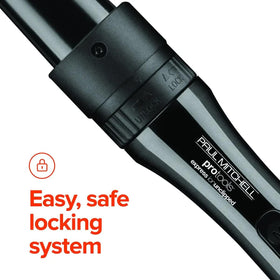 Paul Mitchell Pro Tools Express Ion Unclipped wand highlights negative ion technology for shine.