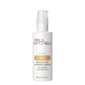 Paul Mitchell Round Trip Defining Serum bottle with flexible hold for defined waves.