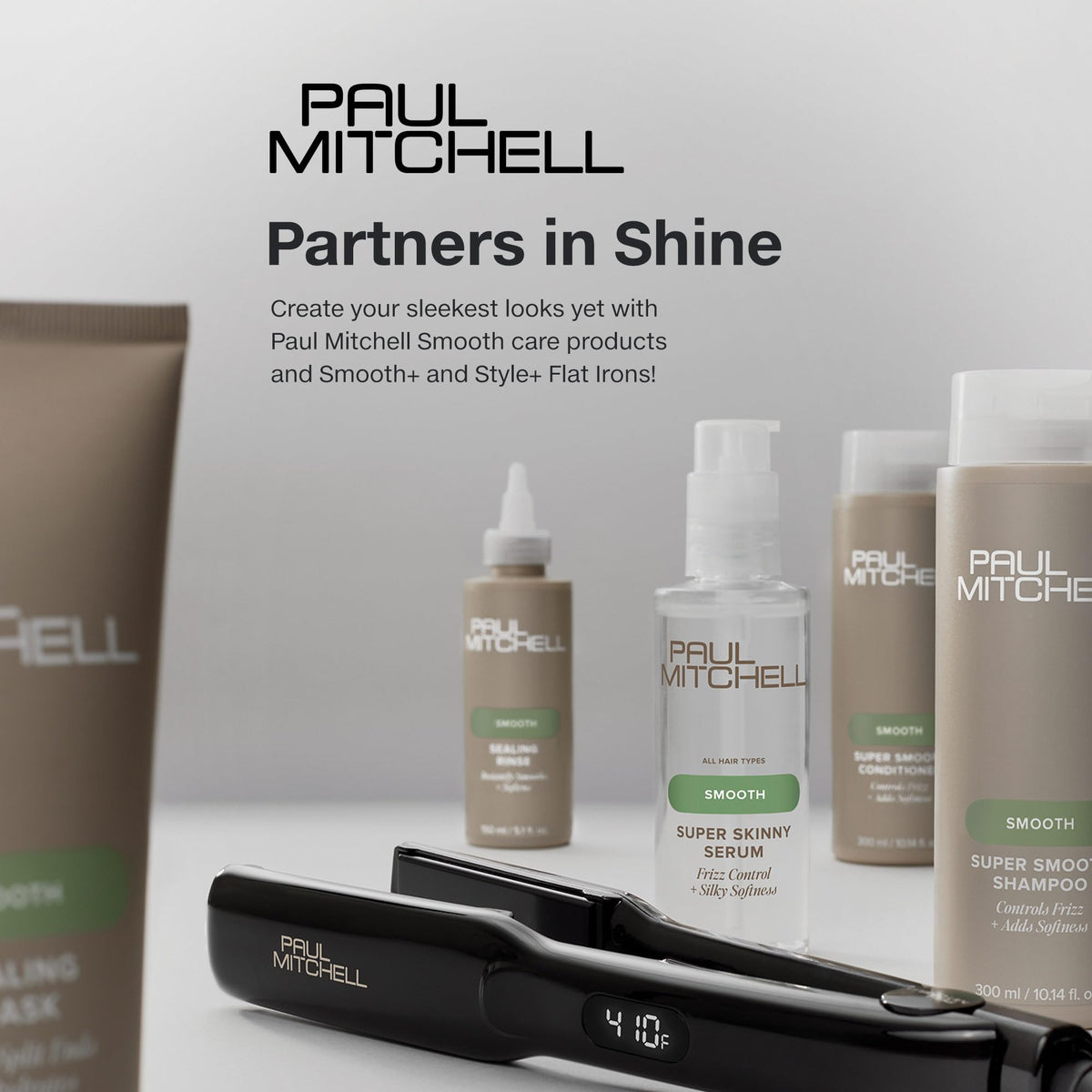 Close-up of Paul Mitchell Sealing Mask sealing action and shine.