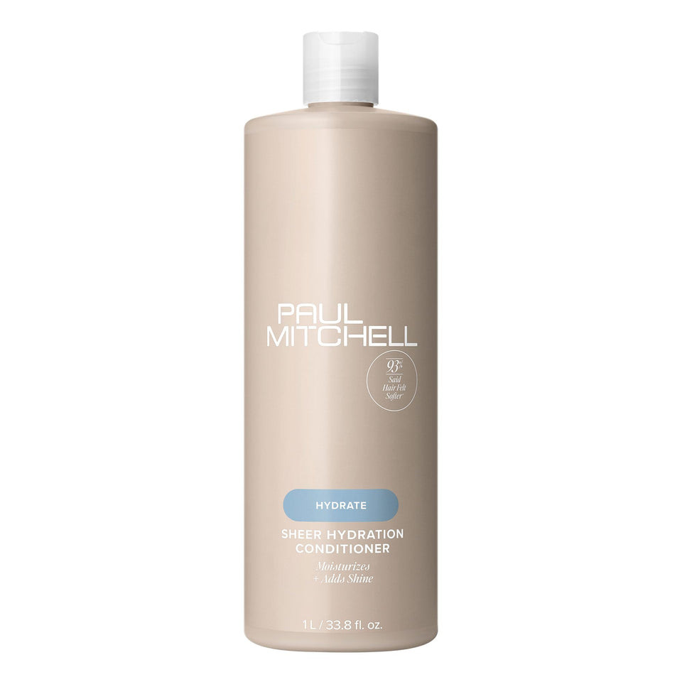 Paul Mitchell Sheer Hydration Conditioner bottle front showing moisture boost for dry hair