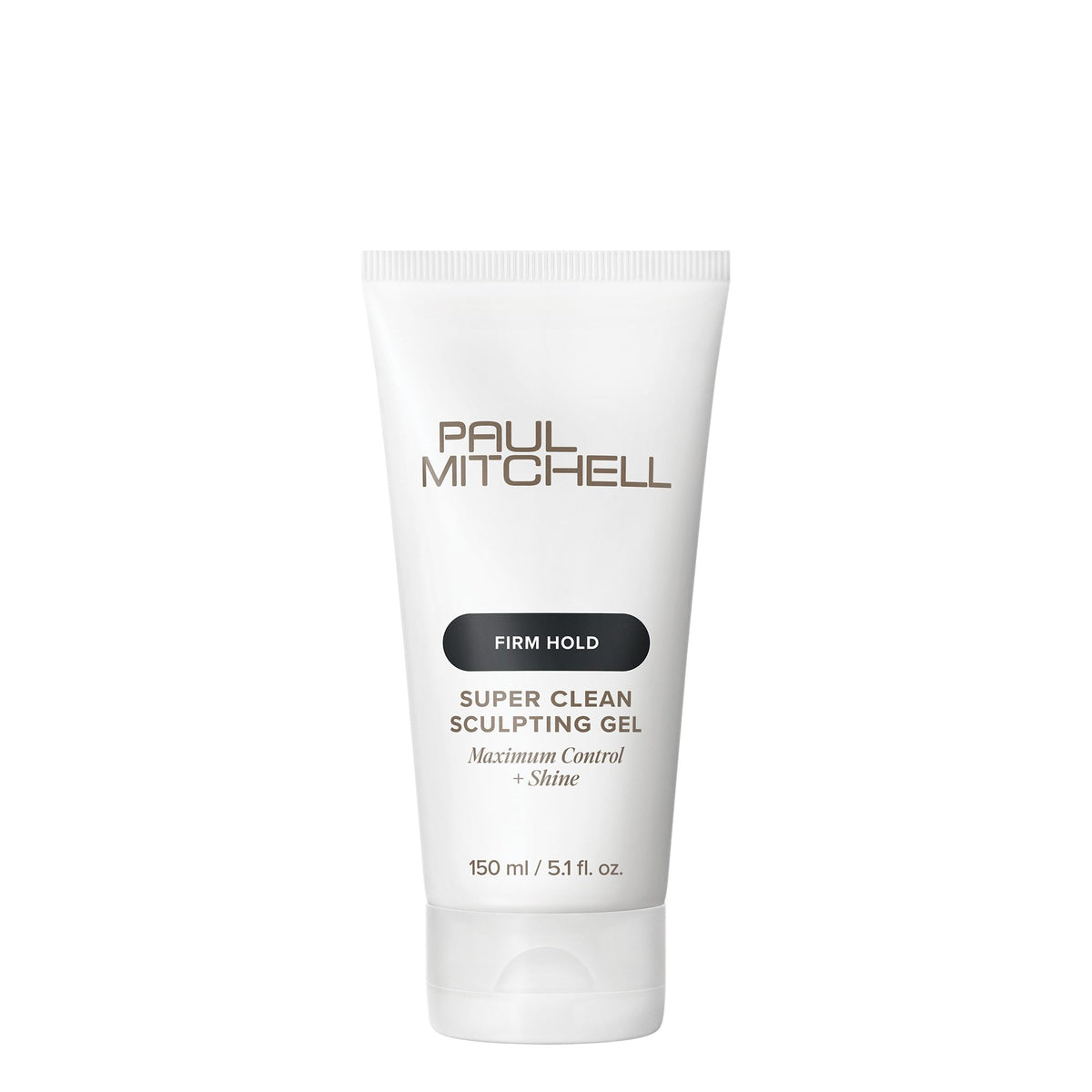 Paul Mitchell Super Clean Sculpting Gel bottle highlighting firm hold and shine.