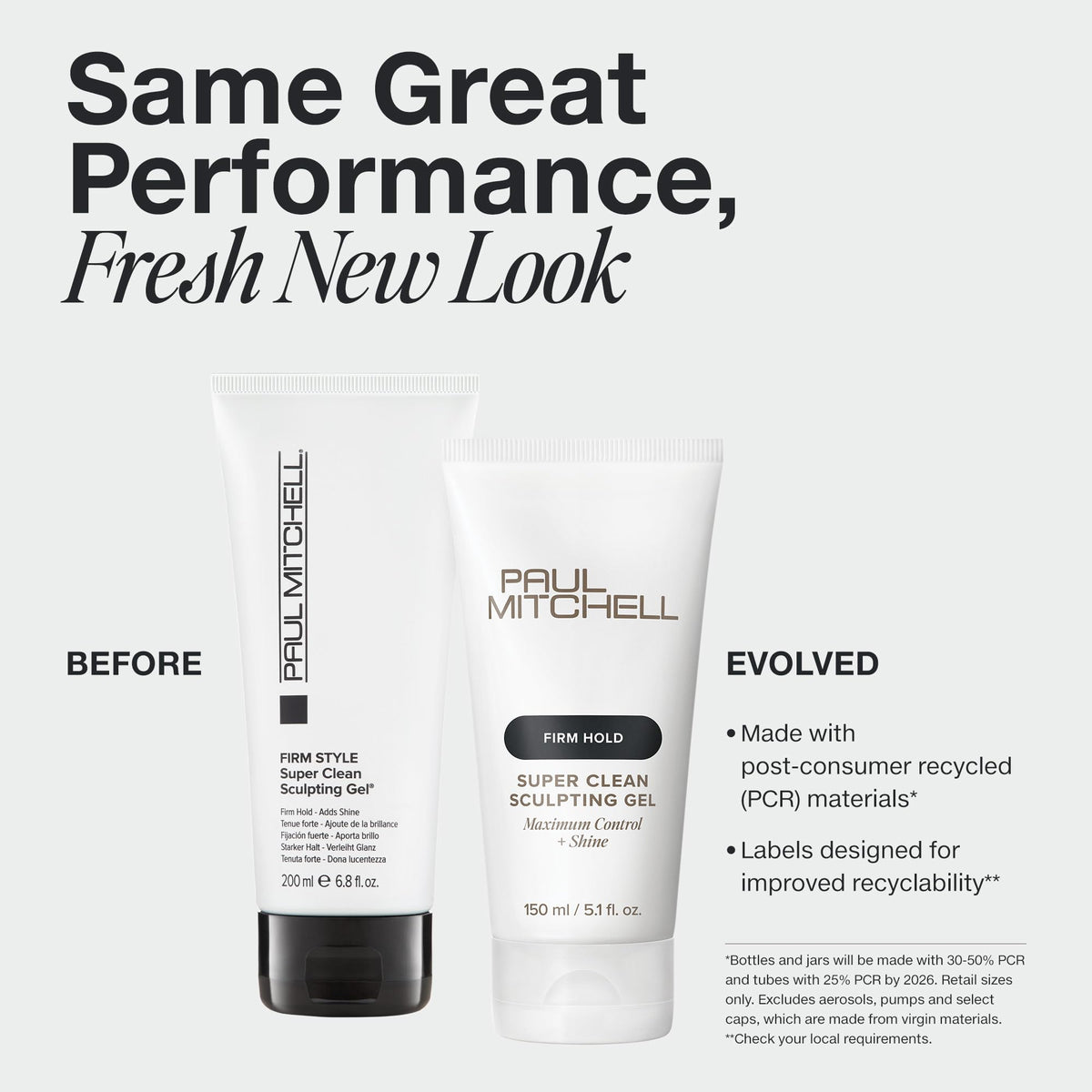 Paul Mitchell Super Clean Sculpting Gel label highlighting professional-grade formula.