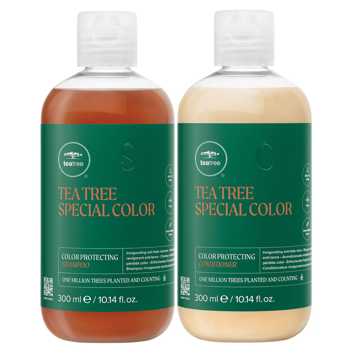 Paul Mitchell Tea Tree Special Color Shampoo bottle for color protection and scalp refreshment.