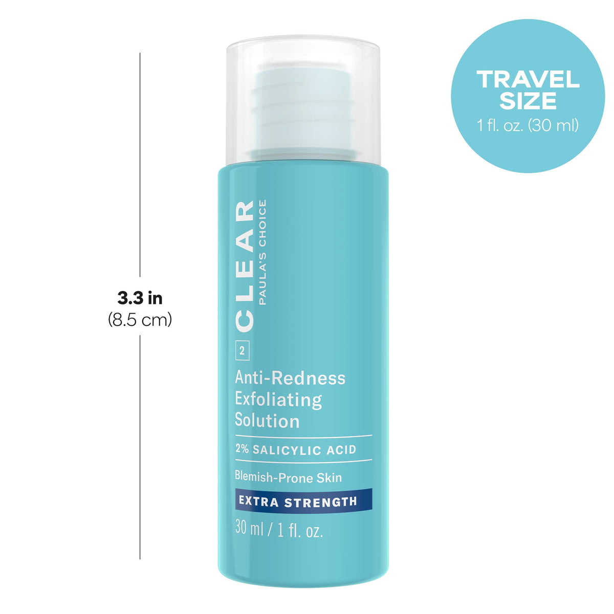 Paula's Choice CLEAR Exfoliating Solution pour demonstrates quick absorption into skin.