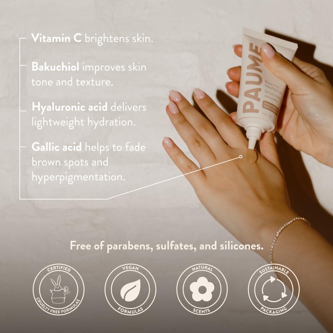 PAUME cuticle hydration emollients hydrate and soften cuticles for comfortable daily use.
