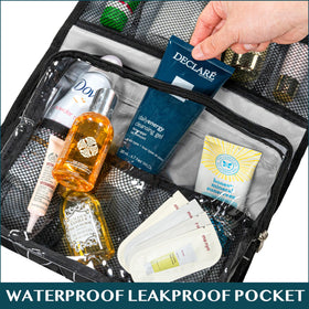 PAVILIA easy-clean fabric helps keep the bag neat after trips.