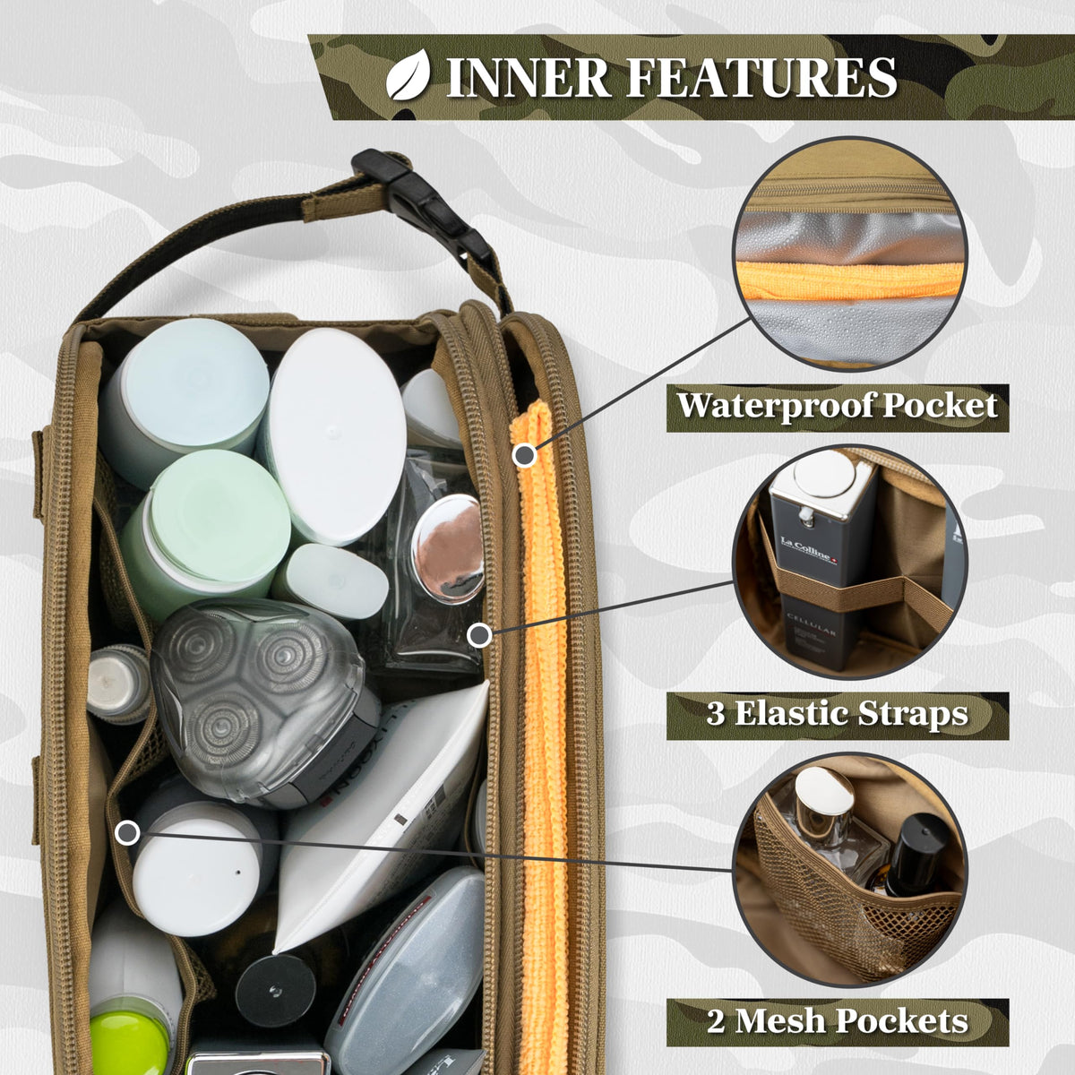 PAVILIA MOLLE system front attachment detail for versatile gear