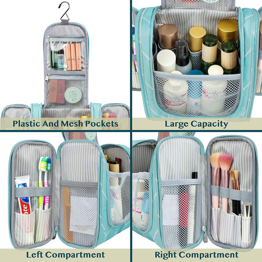 PAVILIA side pocket holding makeup brushes and tools.