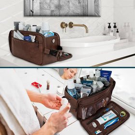 PAVILIA bag boasts extra-large capacity for shaving kits and toiletries