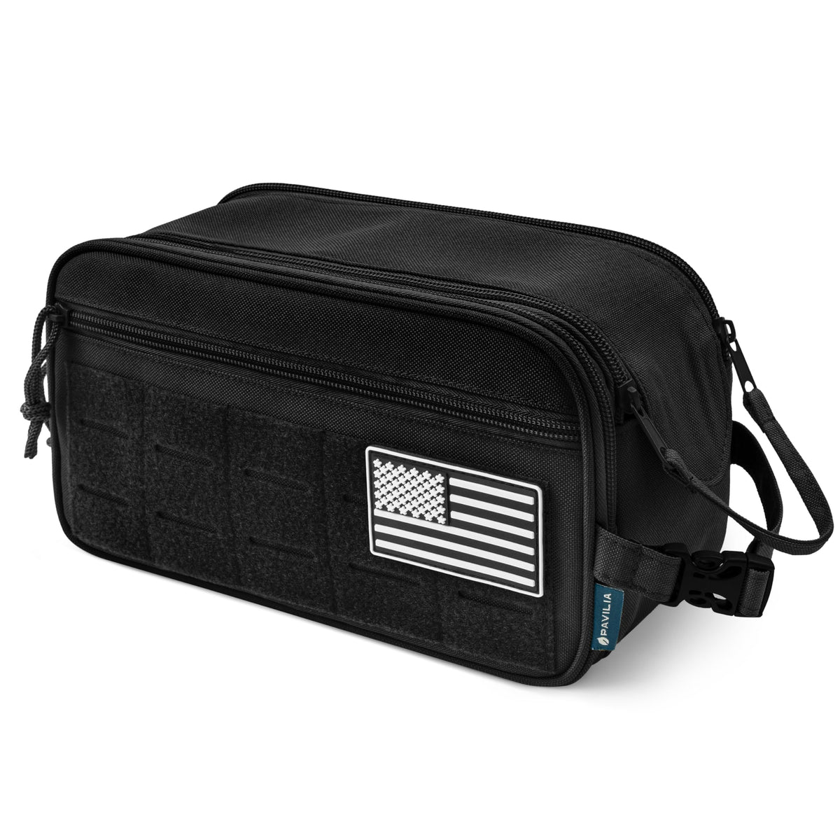 PAVILIA bag ready for gym, travel, and camping adventures.