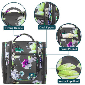 PAVILIA Toiletry Bag waterproof compartment for damp items