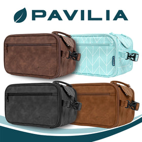 PAVILIA travel gift for men, ideal for trips and daily grooming.