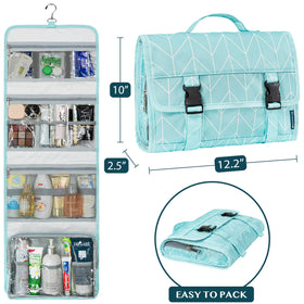 PAVILIA large compartments for toiletries and makeup, keeping items sorted.