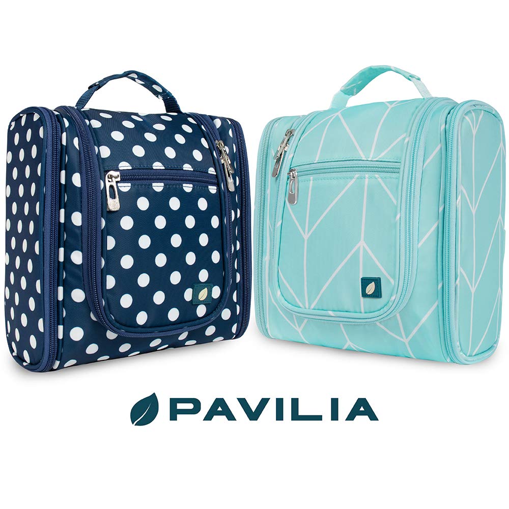 PAVILIA waterproof compartment ideal for damp items.