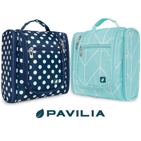 PAVILIA waterproof compartment ideal for damp items.