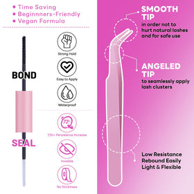 PAVONNE applicator brush aids smooth product distribution.