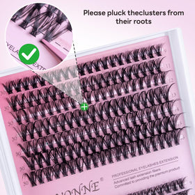 PAVONNE D curl lashes create lifted style that blends with natural lashes.