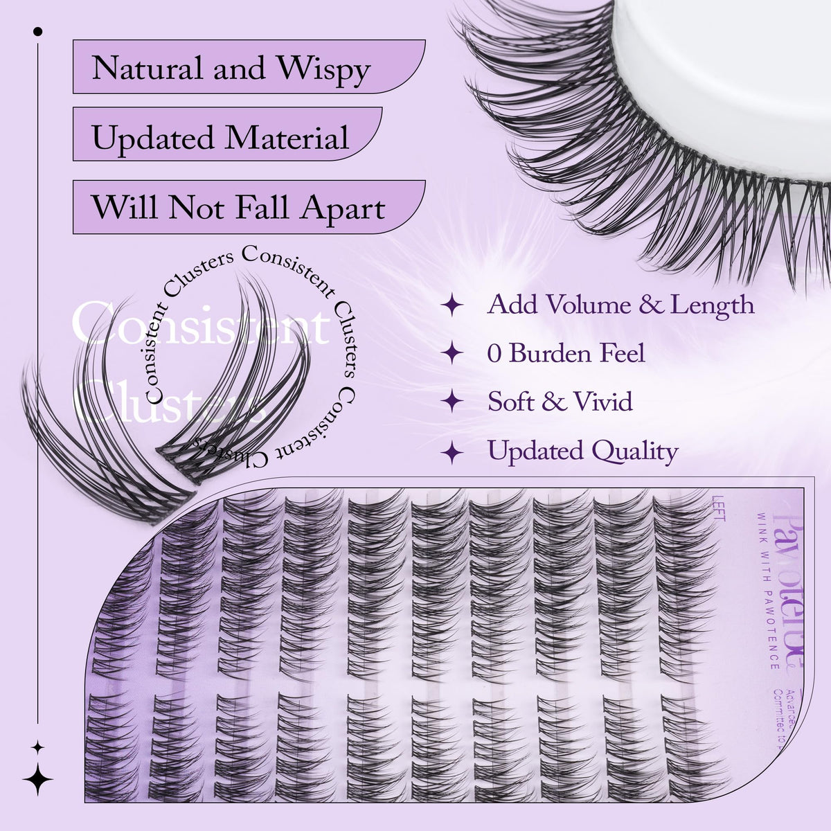 Pawotence Lash Applicator Tweezers for precise placement.