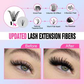 Pawotence lash bond and seal supports adhesion and finish.