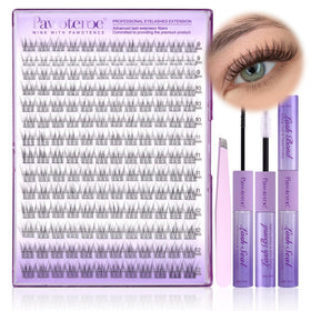 Pawotence Lash Extension Kit box with 168pcs for at-home use