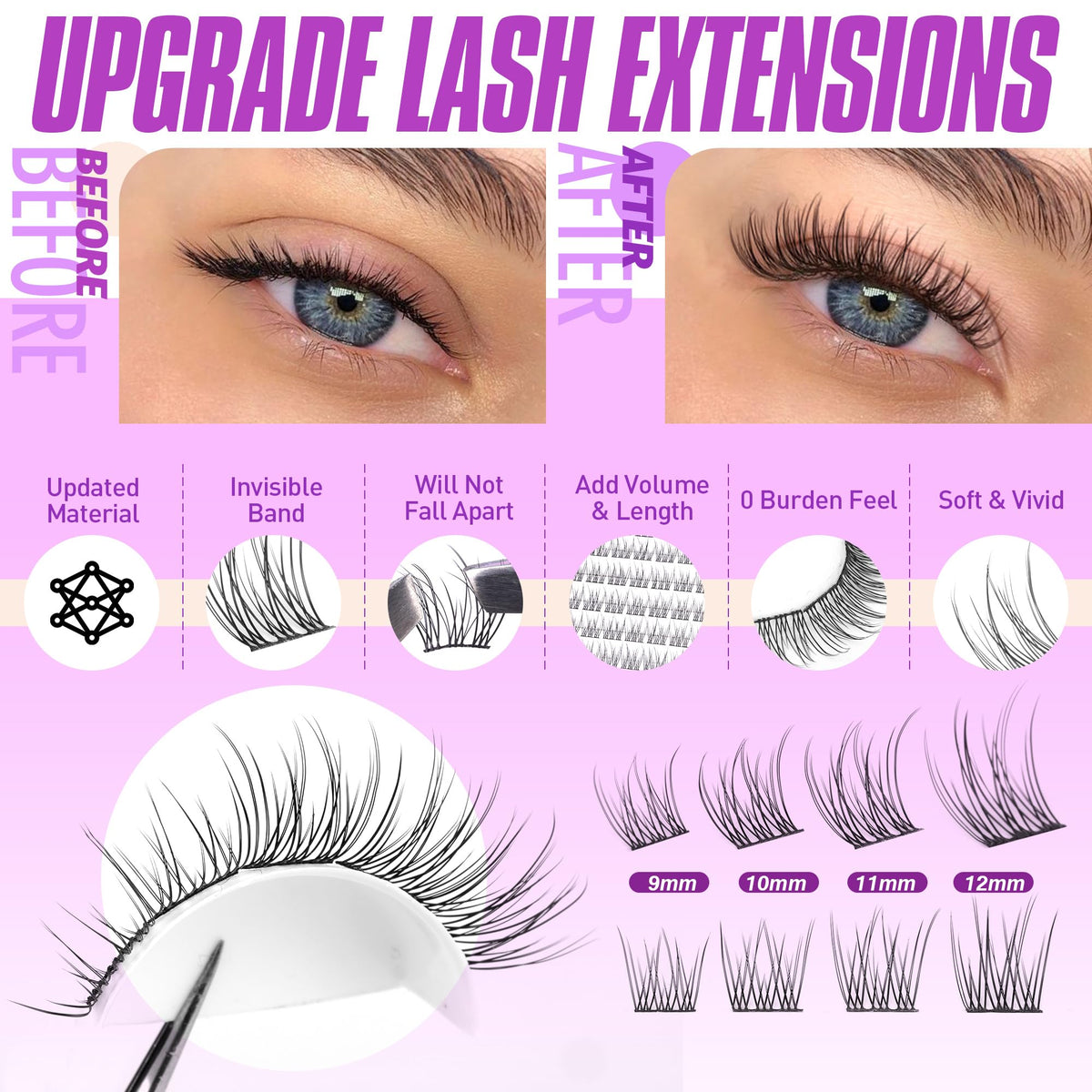 Pawotence Lash Applicator included for precise placement