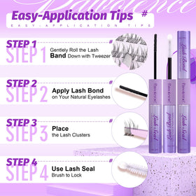 Pawotence Professional Eyelash Designer Brand tools and packaging for salon-quality DIY sessions.