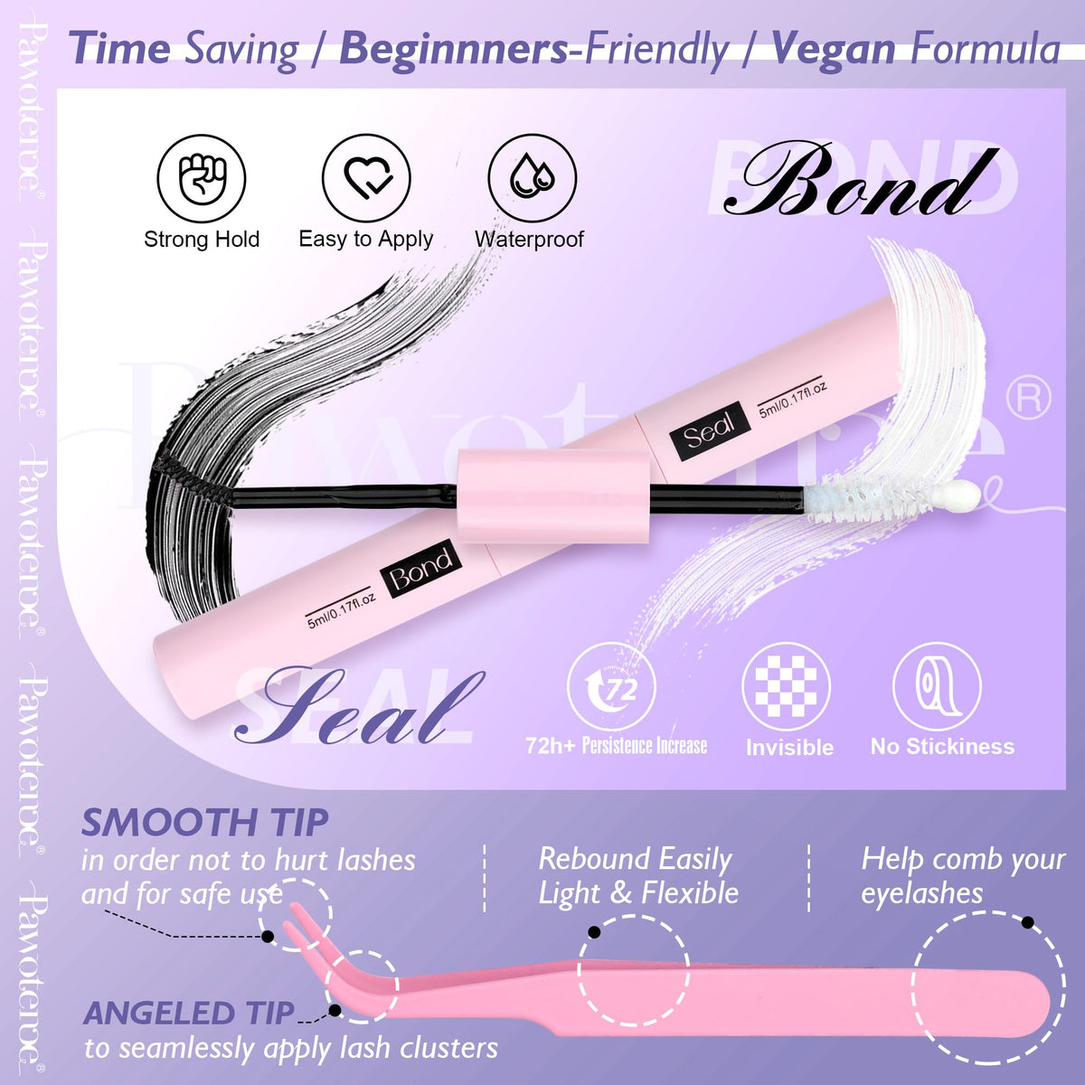 Pawotence various-length lashes for customizable looks