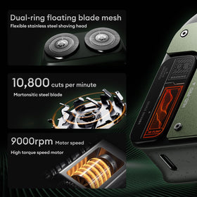 PAXA mini shaver with ergonomic grip helps secure control during shaving.