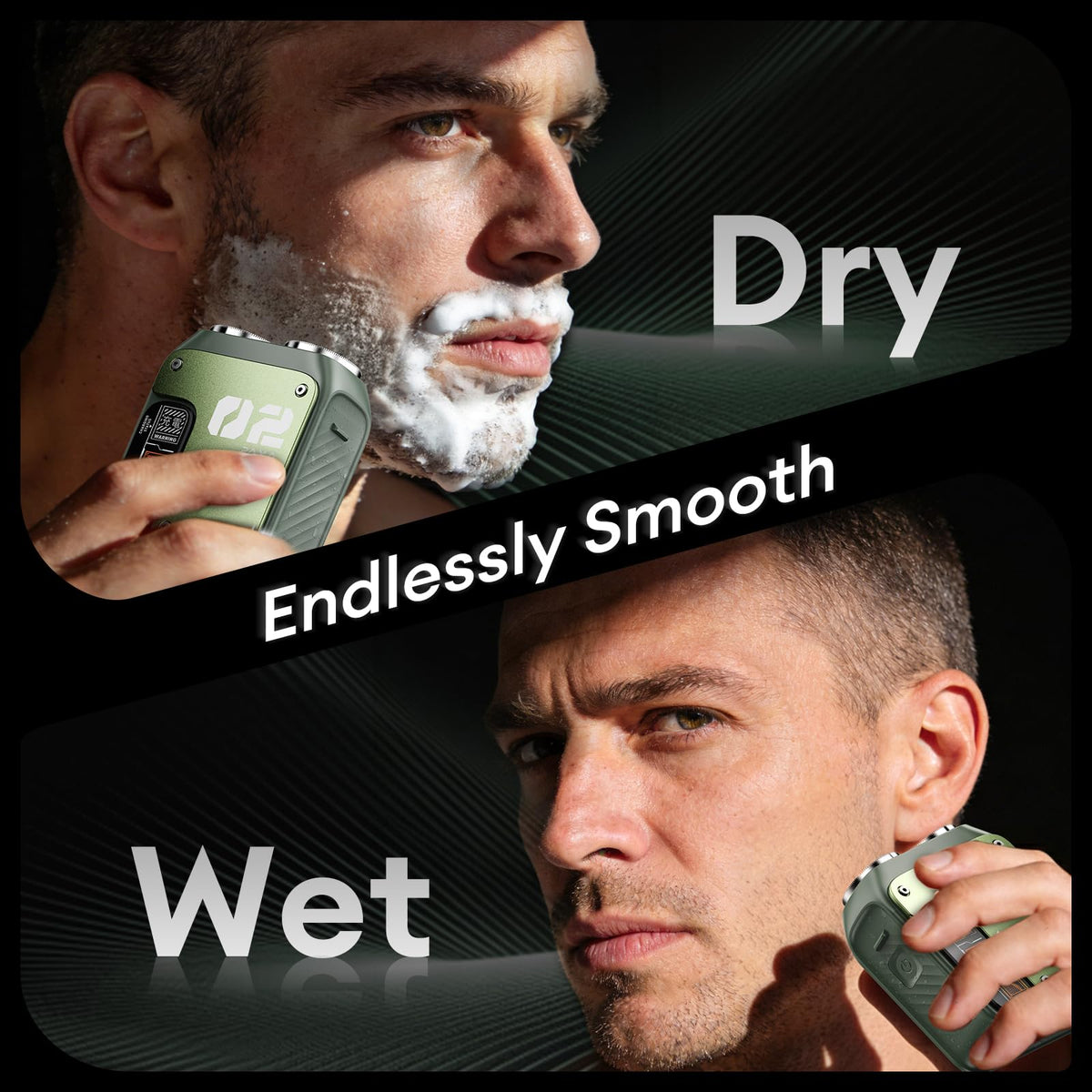 PAXA IPX7 waterproof shaver supports wet or dry use safely.