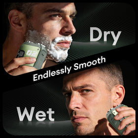 PAXA IPX7 waterproof shaver supports wet or dry use safely.