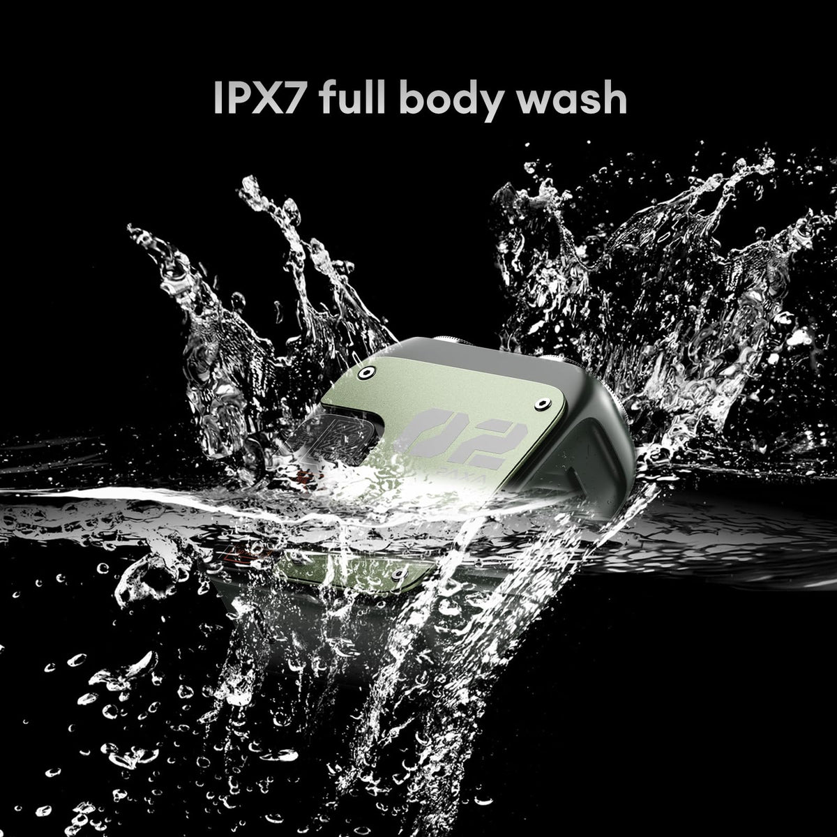 PAXA green mini shaver adds a modern touch to grooming.