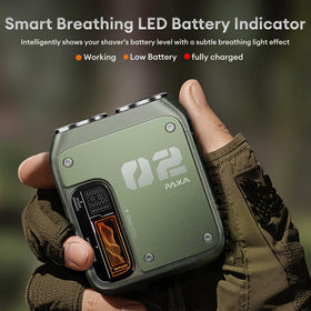 PAXA compact pocket-size shaver fits bags and pockets easily.