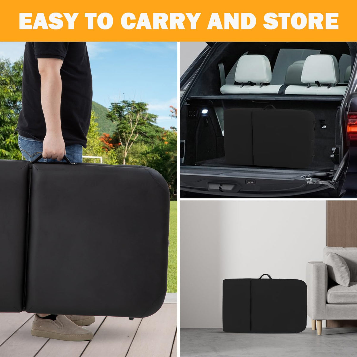 PayLessHere three-fold design enables quick setup and compact storage.
