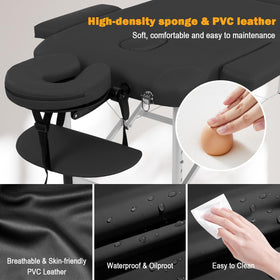 PayLessHere anti-slip pads keep the table stable during treatments.