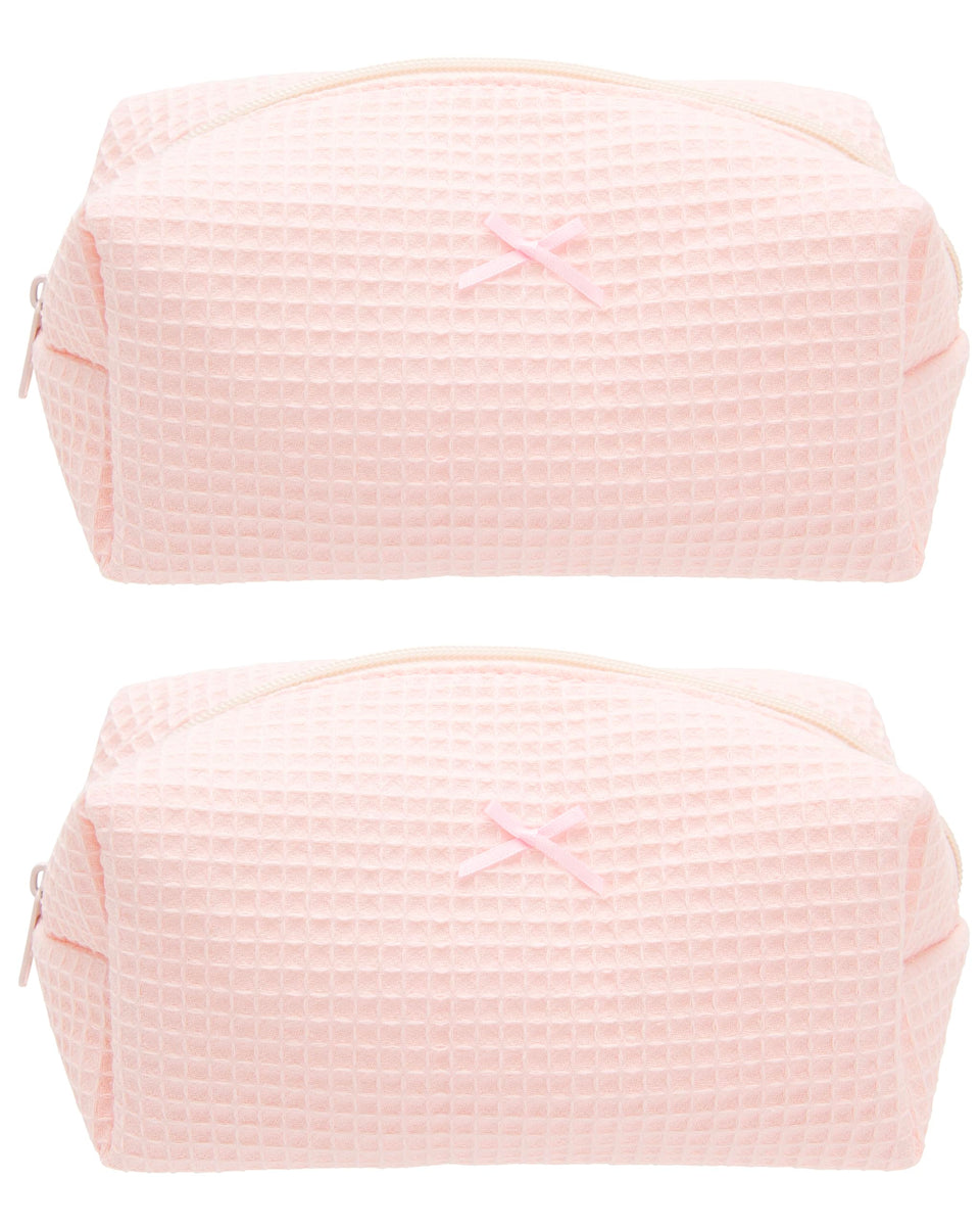 PAZIMIIK cozy makeup bag in light pink, ideal travel companion for cosmetics.