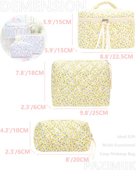 PAZIMIIK mesh pocket keeps brushes and small items organized and easy to reach.